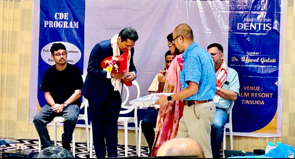 Implantologist dr Ujjwal Gulati-Full Arch Restoration Training for AADSA Assam