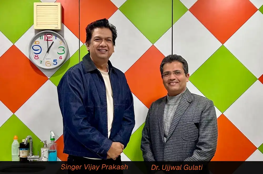 Dr Ujjwal Gulati with legendary singer Vijay Prakash at Indiadens