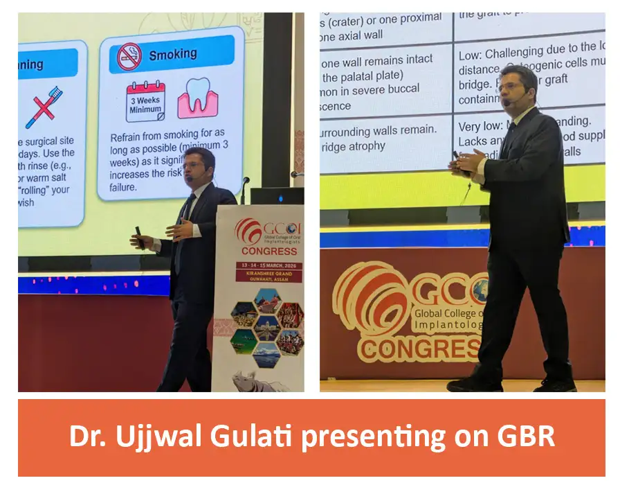 Dr Ujjwal Gulati presenting on GBR